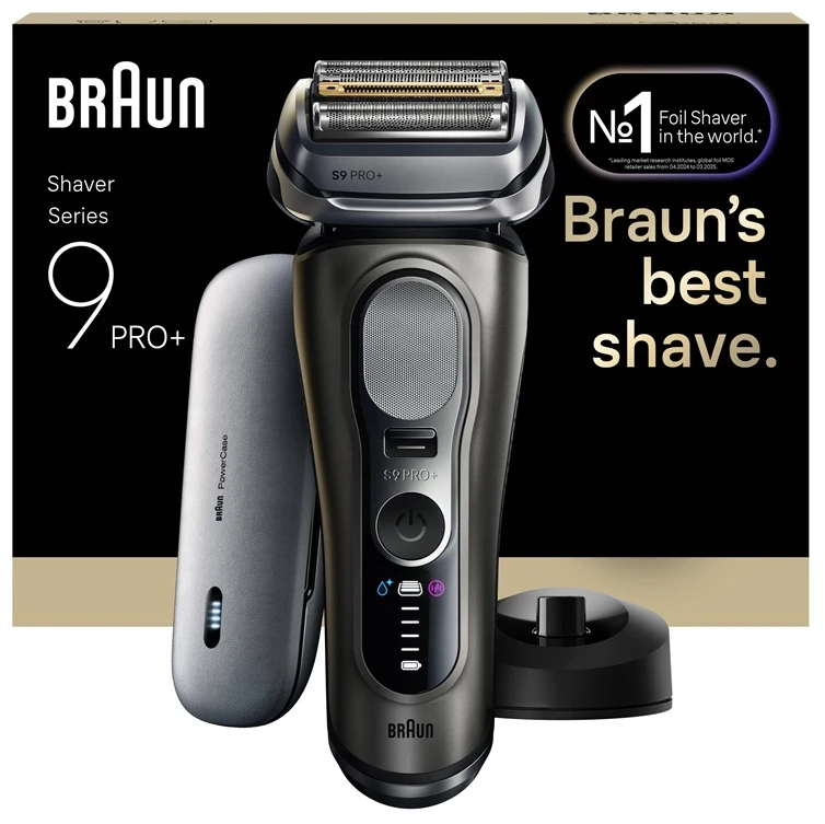 Braun 9625S Barzdaskutė Series 9 PRO+ Power Case / pilkas