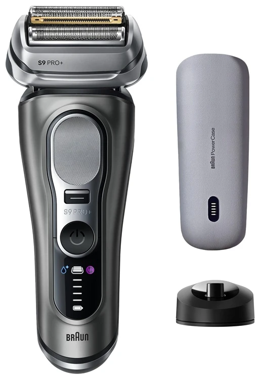 Braun 9625S Barzdaskutė Series 9 PRO+ Power Case / pilkas