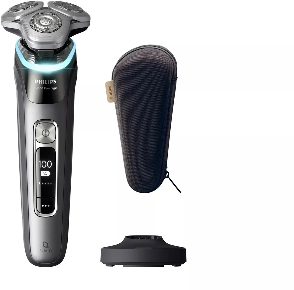 Philips i9000 Prestige drėgnojo ir sausojo skutimo skustuvas su „SkinIQ“