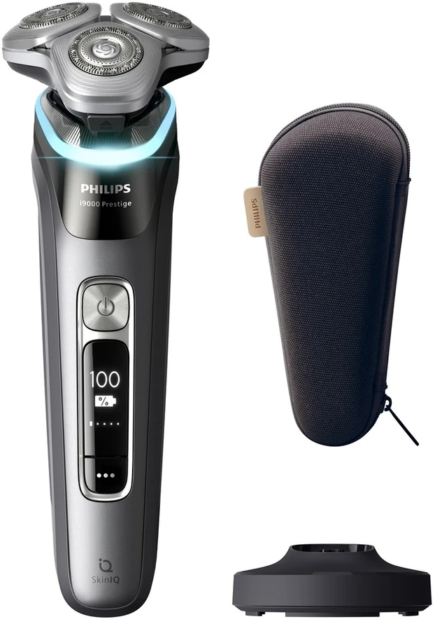 Philips i9000 Prestige drėgnojo ir sausojo skutimo skustuvas su „SkinIQ“