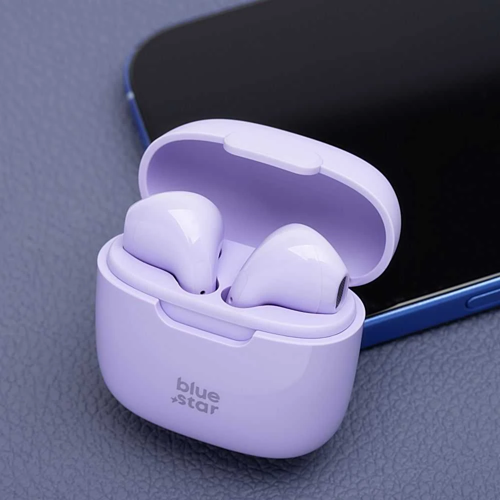 BlueStar Belaidės ausinės Blue Star FI7 TWS violetinė