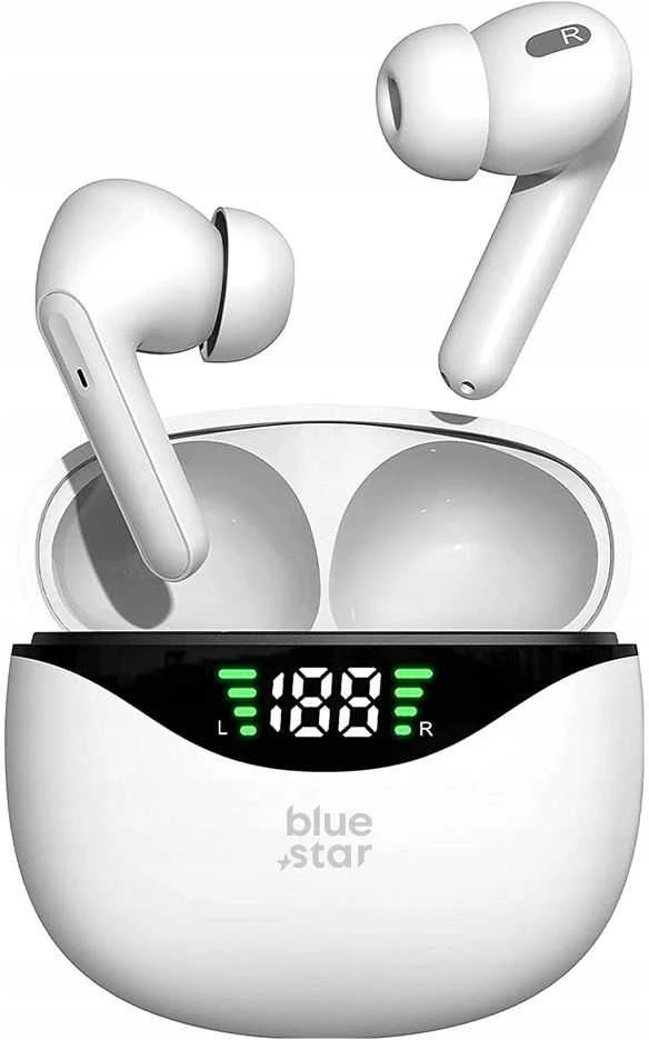 BlueStar Belaidės ausinės Blue Star T60 TWS baltas