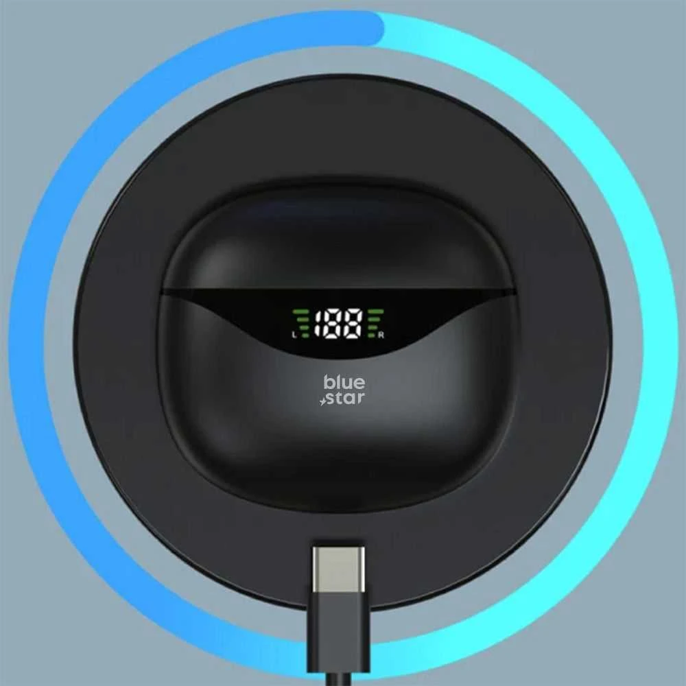 BlueStar Belaidės ausinės Blue Star T60 TWS juodas