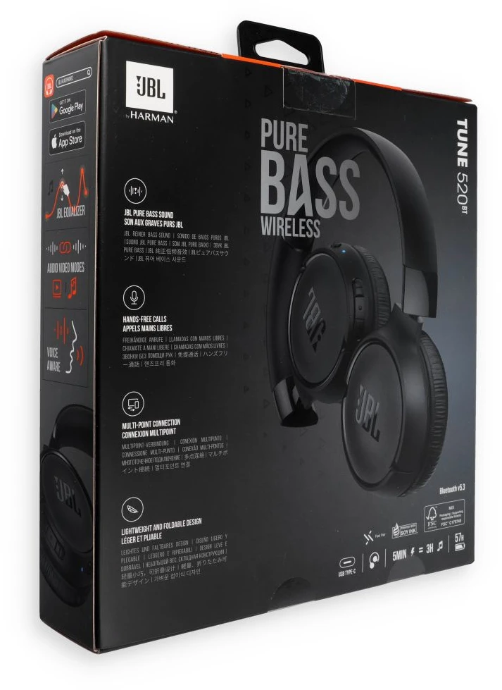 JBL Tune 520BT Bluetooth ausinės juodos
