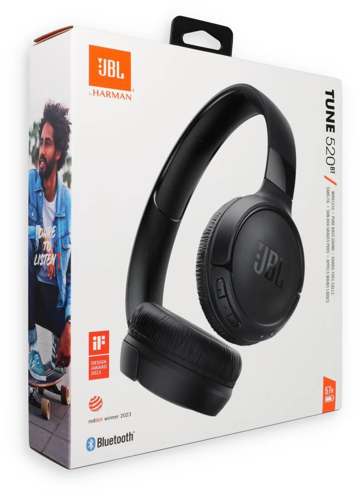 JBL Tune 520BT Bluetooth ausinės juodos
