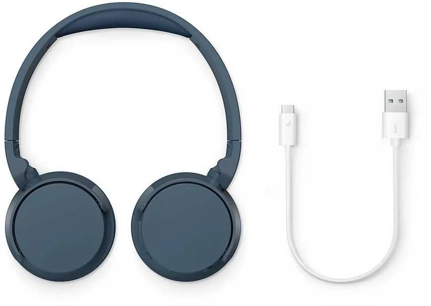 Mėlynos Philips ausinės su USB-C laidu