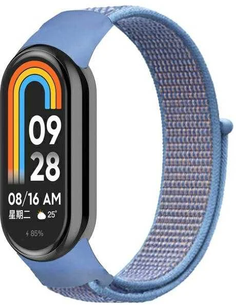 Beline Mi Band 10/9/8 NylonLoop apyrankė mėlynas
