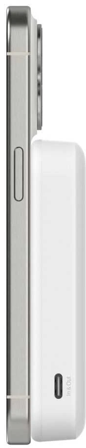 Belkin 8000 mAh 15W Qi2 MagSafe balta