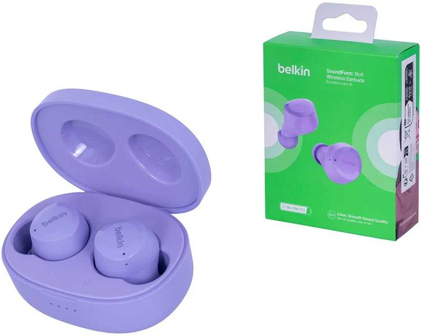 Belkin SoundForm Bolt Ausinės Lavender