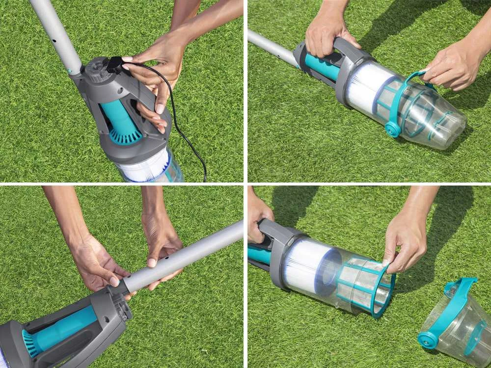 Bestway Bestawy AquaGrip Belaidė Rankinė Baseino Siurblys + 2 Antgaliai 58946
