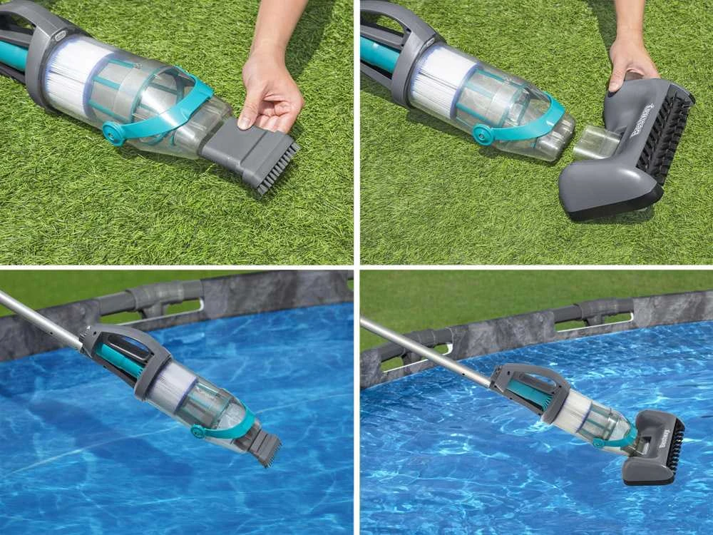 Bestway Bestawy AquaGrip Belaidė Rankinė Baseino Siurblys + 2 Antgaliai 58946