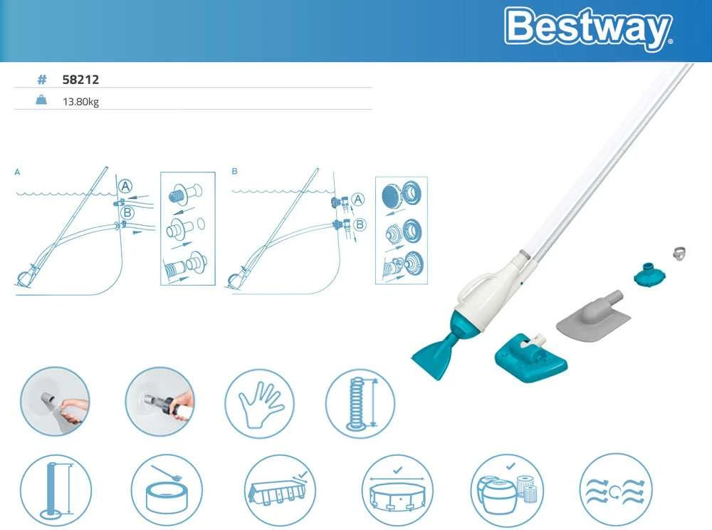 Dulkių siurblys į baseiną rinkinys BESTWAY