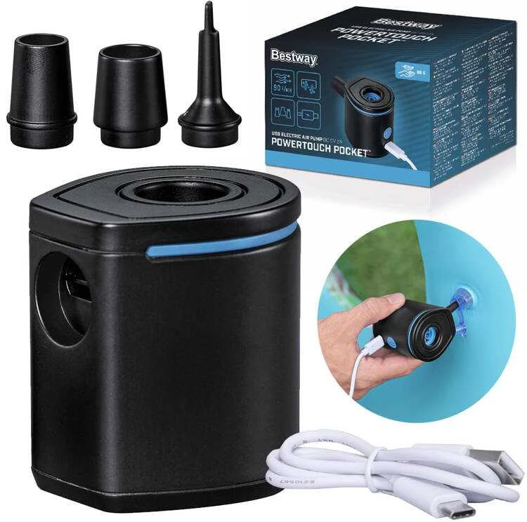 Bestway elektrinis USB oro siurblys + antgaliai 62289