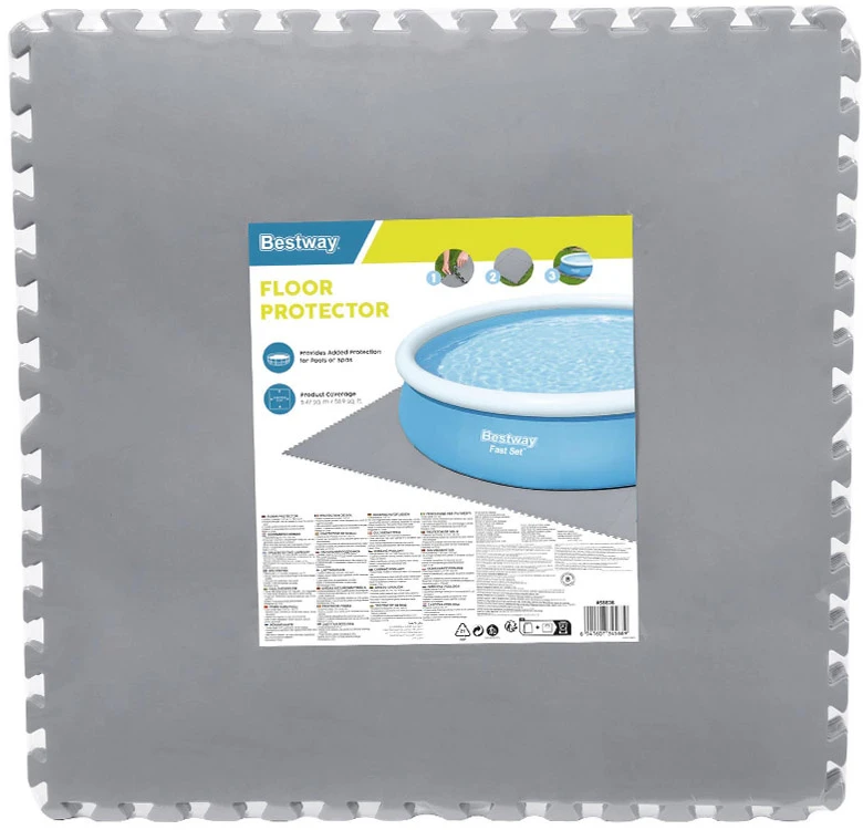 Bestway Flowclear Grindų apsaugos, 9vnt., žalios spalvos, 5,47m²