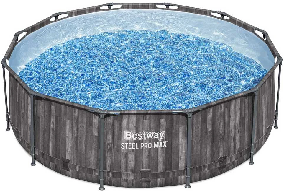 Rėminis baseinas 12FT 366x100 cm Plieninis Pro Max BESTWAY