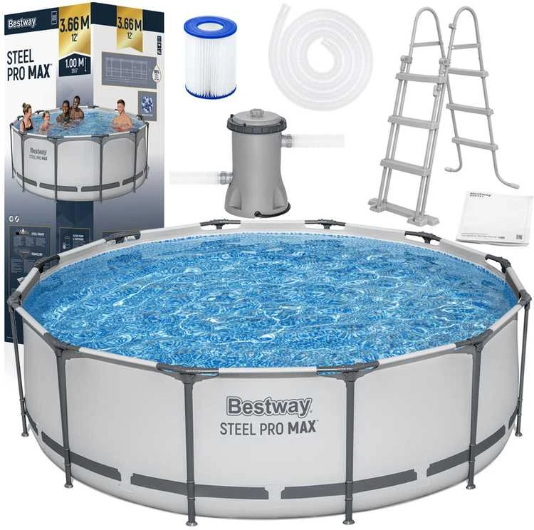 BestWay Steel Pro MAX baseinas su priedais