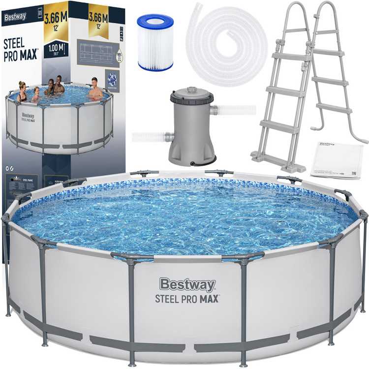 Karkasinis baseinas 366 x 100 cm Bestway 56418