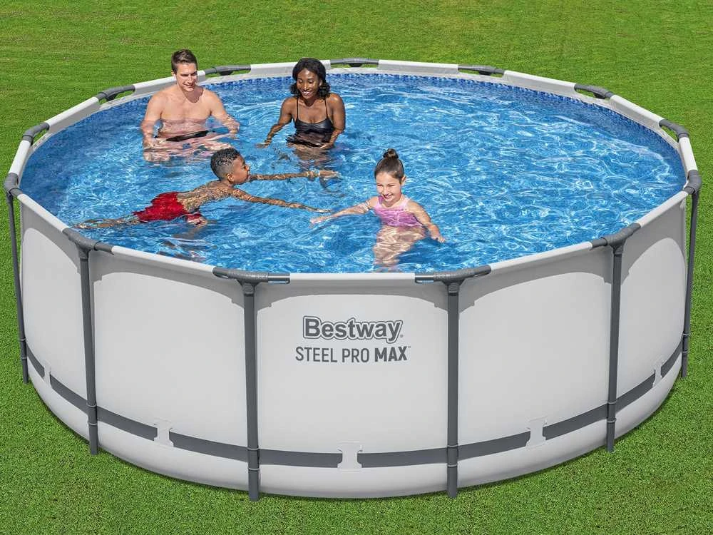 Rėminis baseinas 13 FT 396 x 122 cm plieno Pro Max BESTWAY
