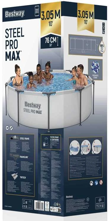 Bestway karkasinis baseinas Steel Pro Max 305x76cm (56408)
