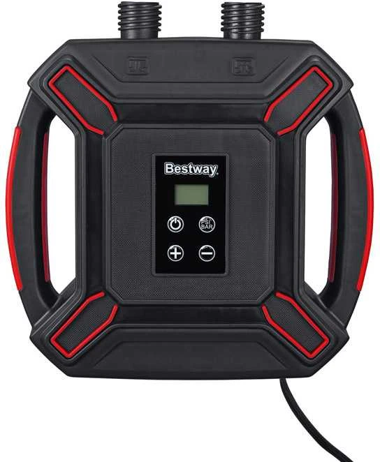 Bestway aukšto slėgio elektrinė oro pompa DC 4 adapteriai 62265