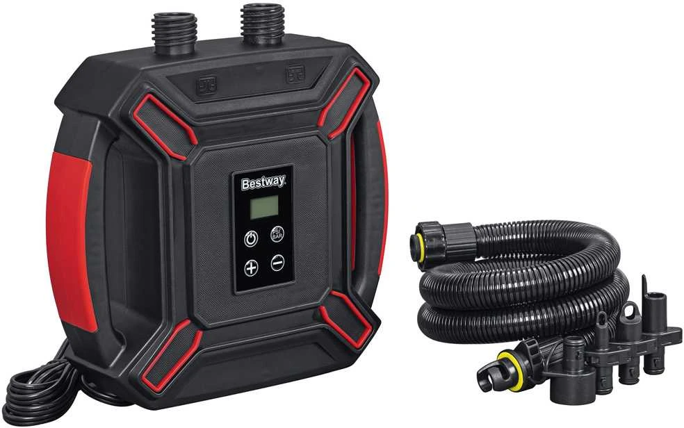 Bestway aukšto slėgio elektrinė oro pompa DC 4 adapteriai 62265
