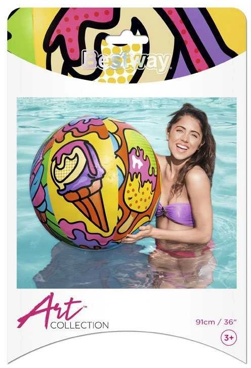 BESTWAY paplūdimio kamuolys POP 91cm, 31044