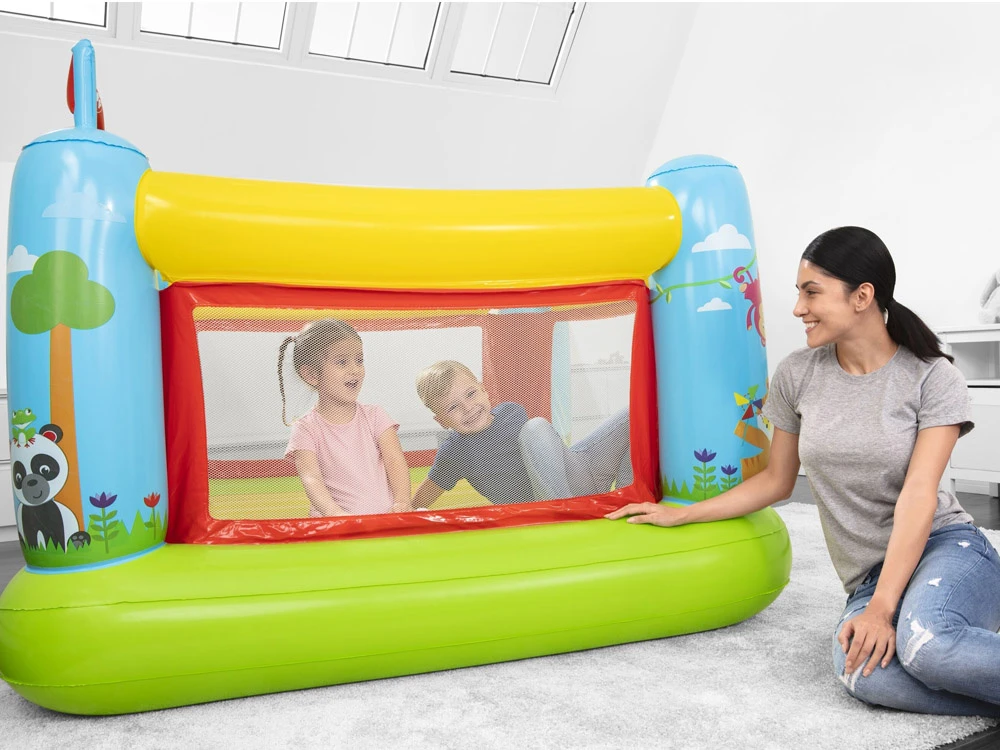 BESTWAY Fisher-Price pripučiamas batutas, 1.75m x 1.73m x 1.35m, 93553