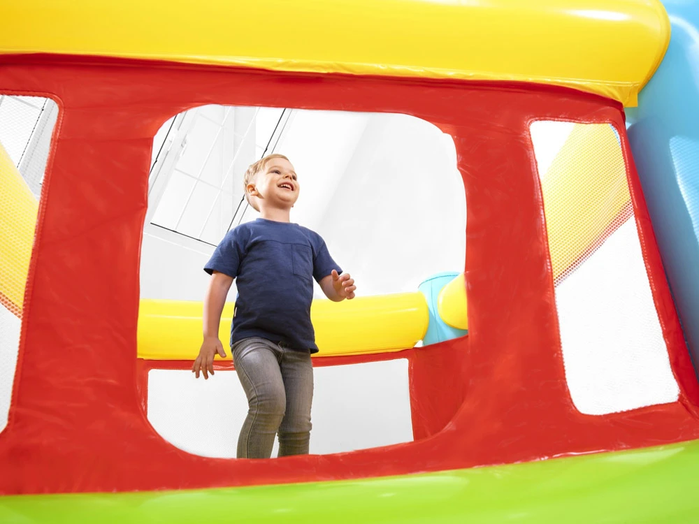 BESTWAY Fisher-Price pripučiamas batutas, 1.75m x 1.73m x 1.35m, 93553