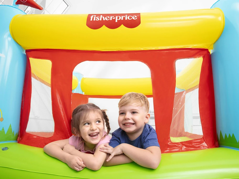 BESTWAY Fisher-Price pripučiamas batutas, 1.75m x 1.73m x 1.35m, 93553