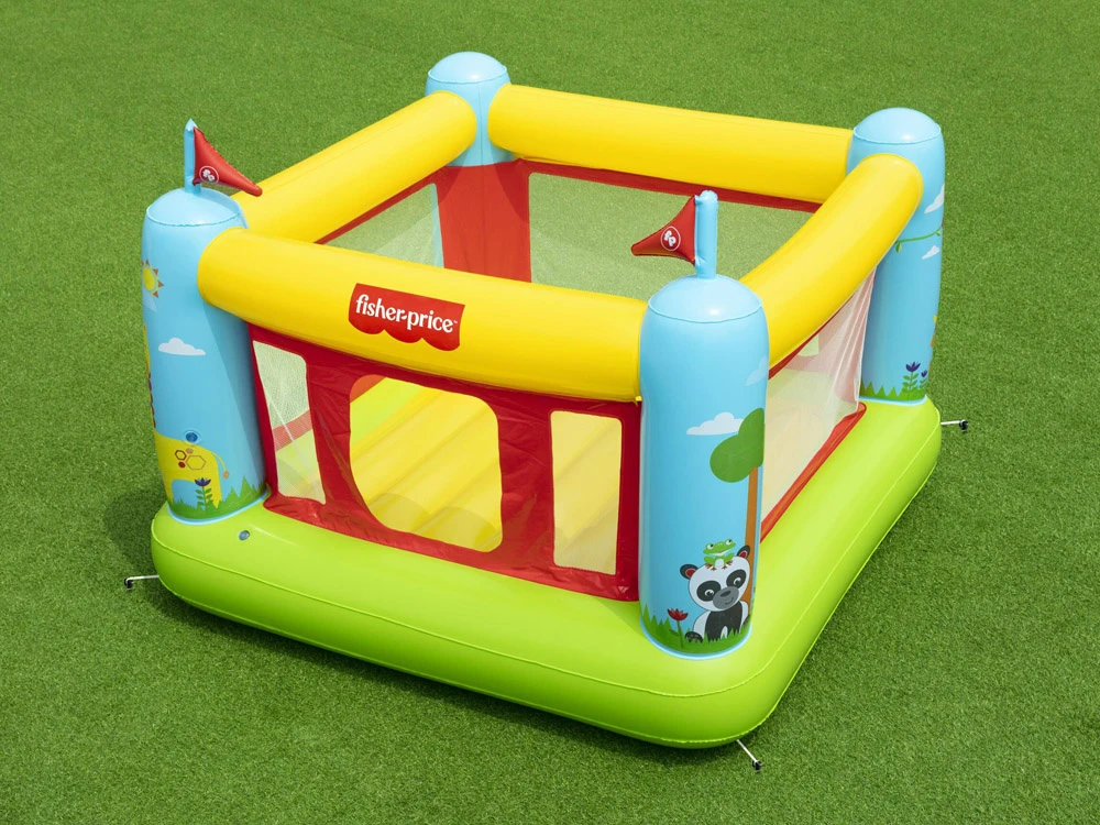 BESTWAY Fisher-Price pripučiamas batutas, 1.75m x 1.73m x 1.35m, 93553