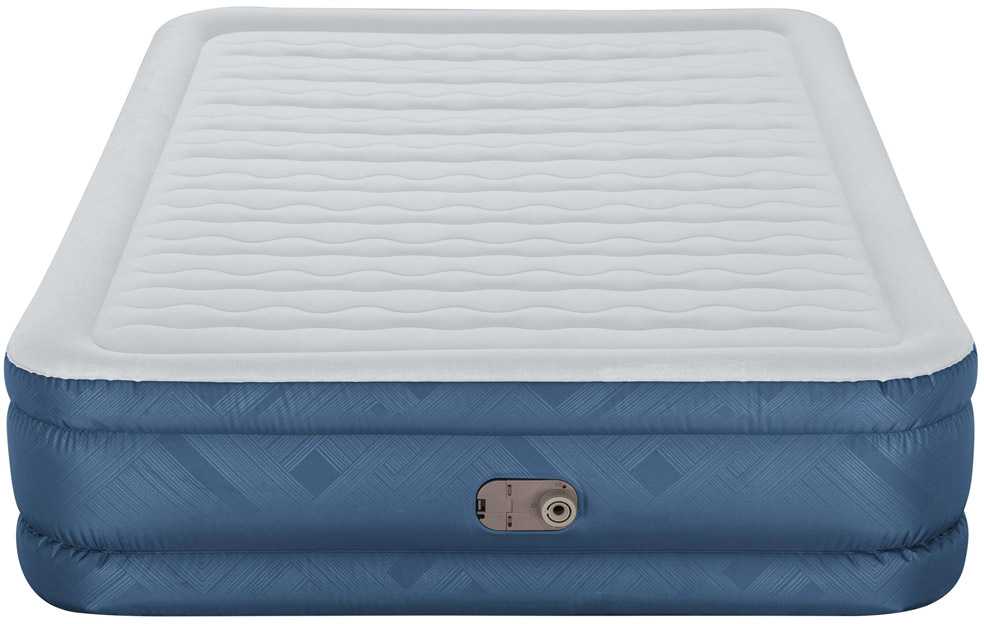 "Bestway® Fortech™" Pripučiamas dvivietis čiužinys "Snugable Top™" įmontuotas kintamosios srovės siurblys, 203 x 152 x 46 cm