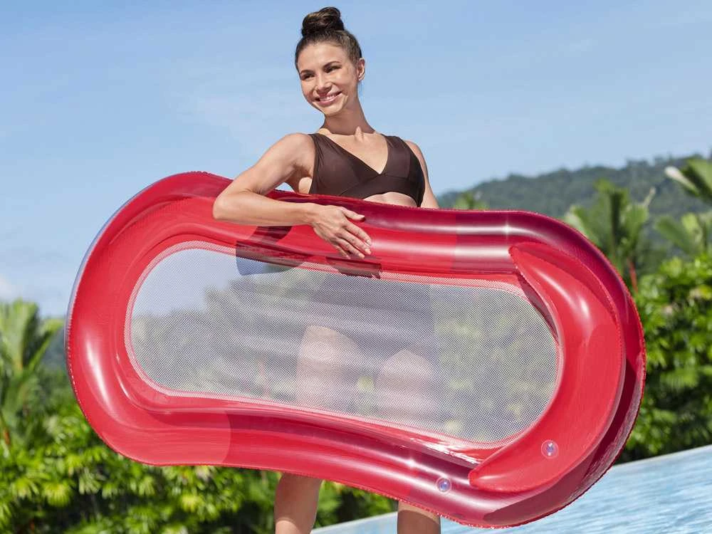 Bestway Inflatable mattress with mesh Vanduo lounger Raudonas 160cm 43103