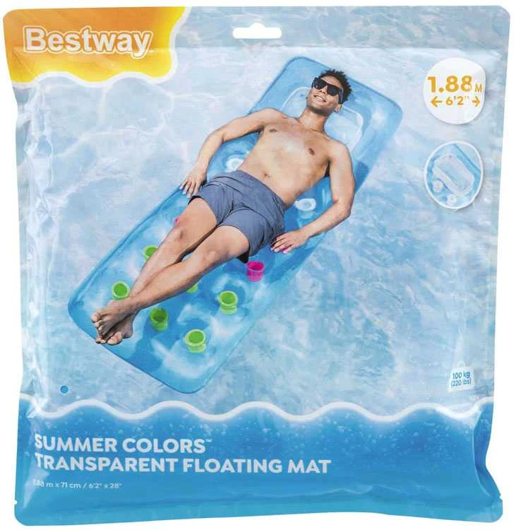 Bestway 43040 plūduriuojantis gaminys baseinui / paplūdimiui Mėlyna, Oranžinė Plūduriuojantis čiužinys Vinilas