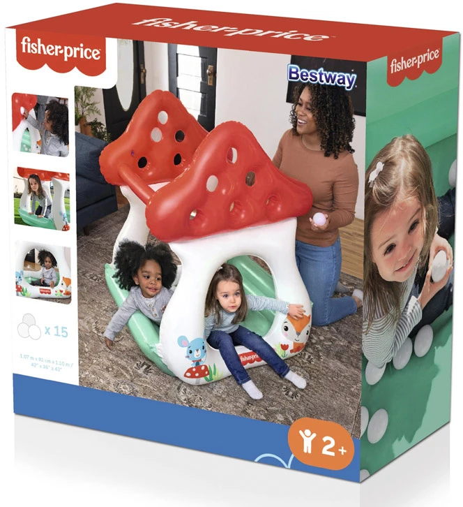 Bestway Inflatable pool with balls MUSHROOM MUCHOMOREK Fisher Price 93570