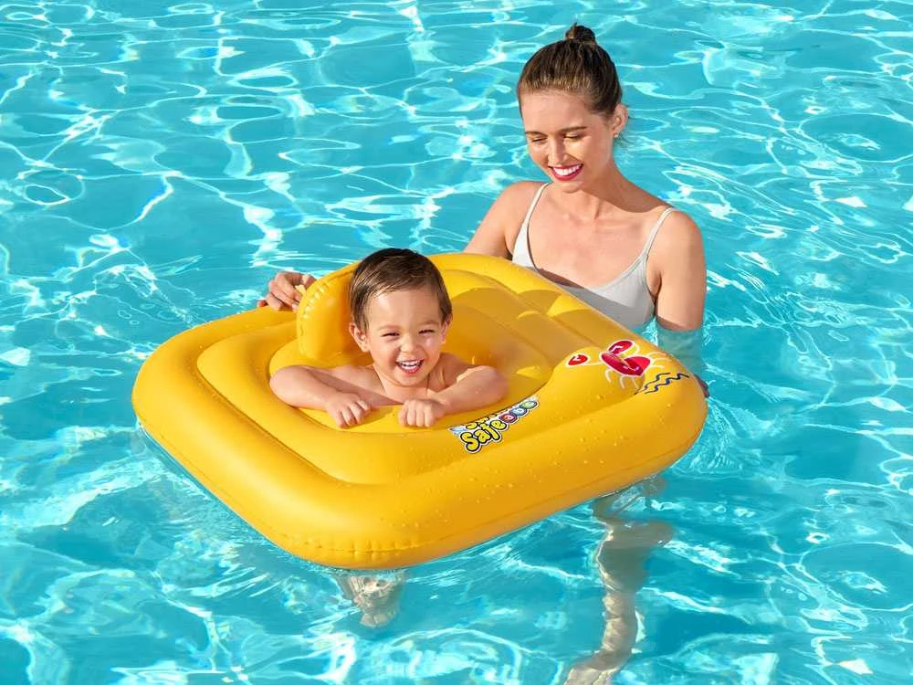 BESTWAY pripučiamas plaukimo ratas - sėdynė kūdikiui Swim Safe A 76cm, 32050