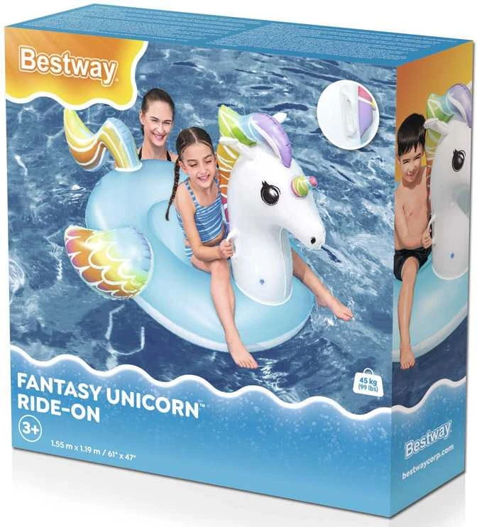 BESTWAY pripučiamas vienaragis Fantasy 1.50m x 1.17m, 41114