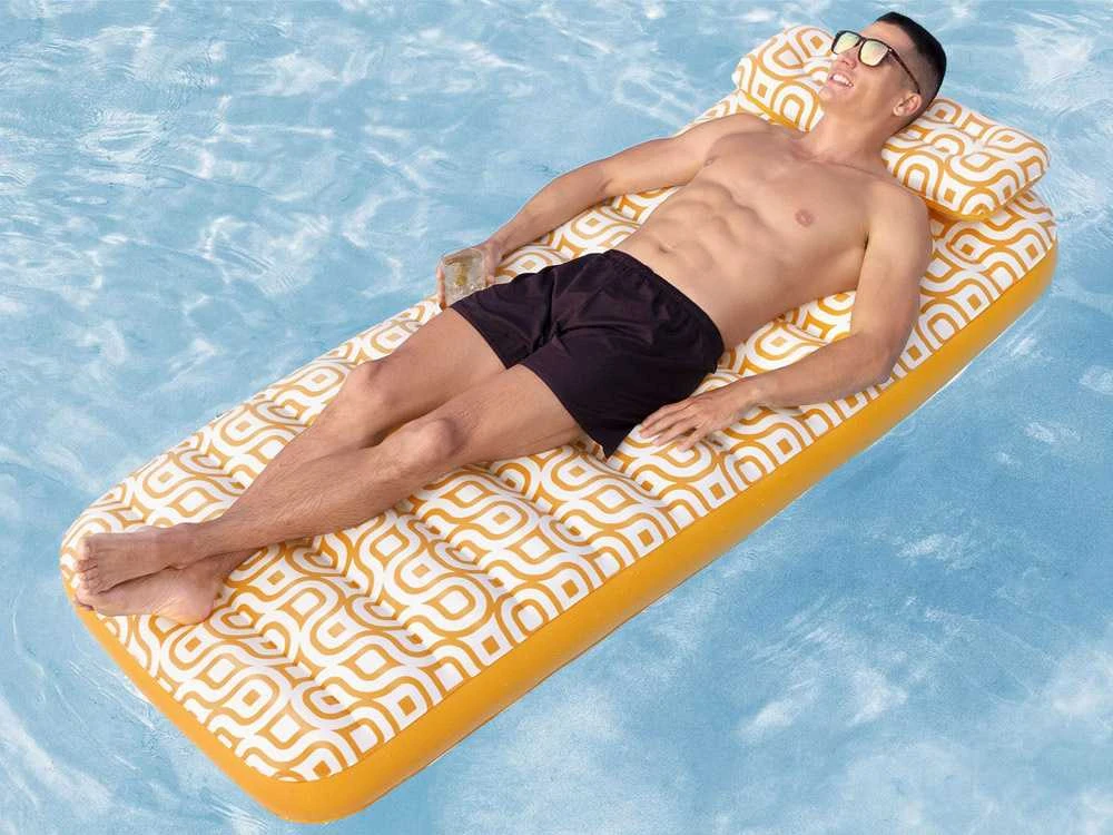 Pripučiamas čiužinys Bestway 43836, rudas/baltas, 183x84cm