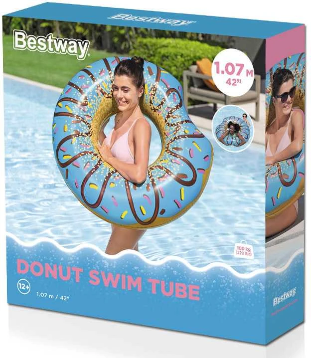 Bestway Didelis plaukimo ratas, spurga, 107 cm