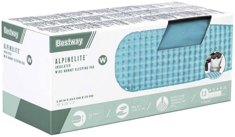 Bestway čiužinys AlpineLite miegmaišiui 183 x 63,5 x 7,5 cm 69613