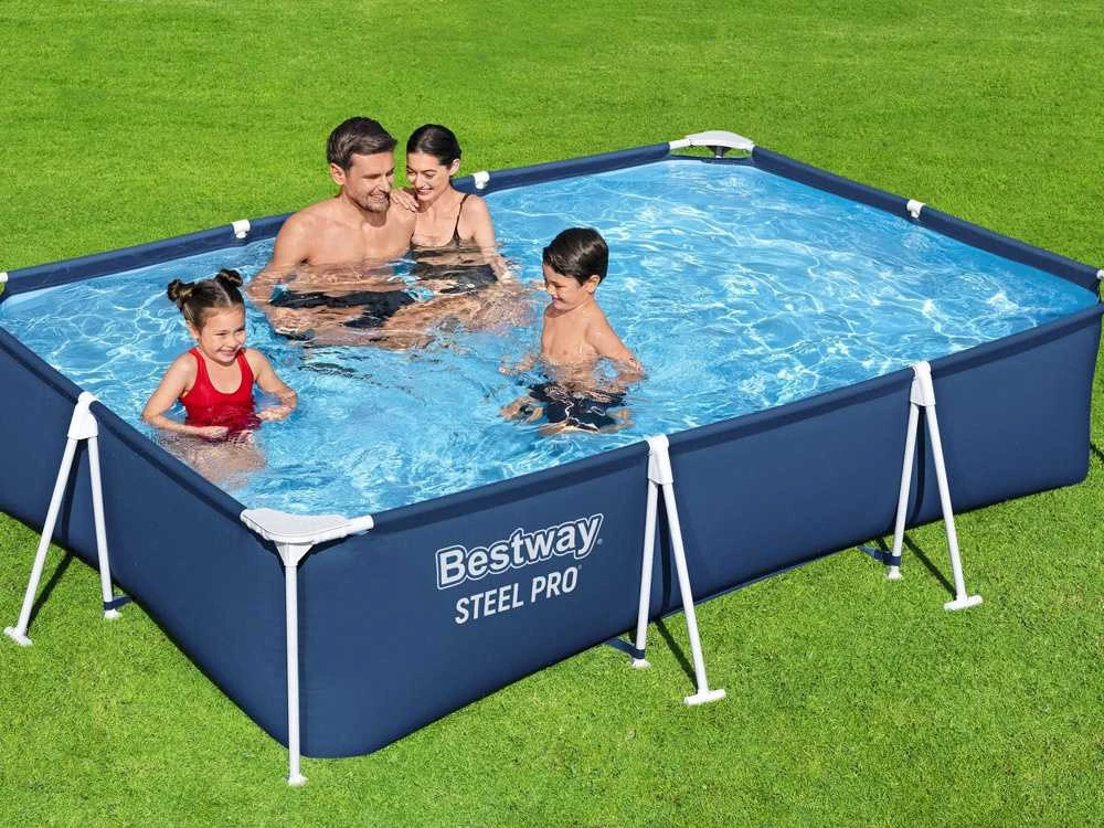 Baseinas karkasinis Bestway Steel Pro 56411, mėlynas, 3300 l