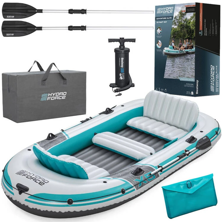 Bestway Pripučiama valtis „Adventure Elite™ X5“ 5 asmenims + irklai 315 x 166 cm 65159