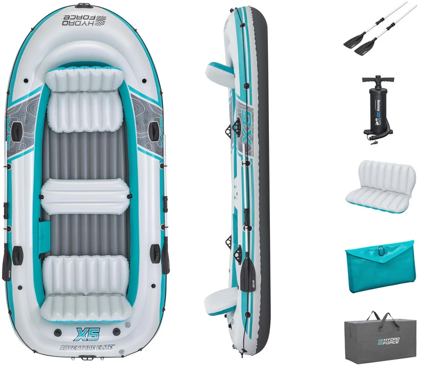 Bestway Pripučiama valtis „Adventure Elite™ X5“ 5 asmenims + irklai 315 x 166 cm 65159