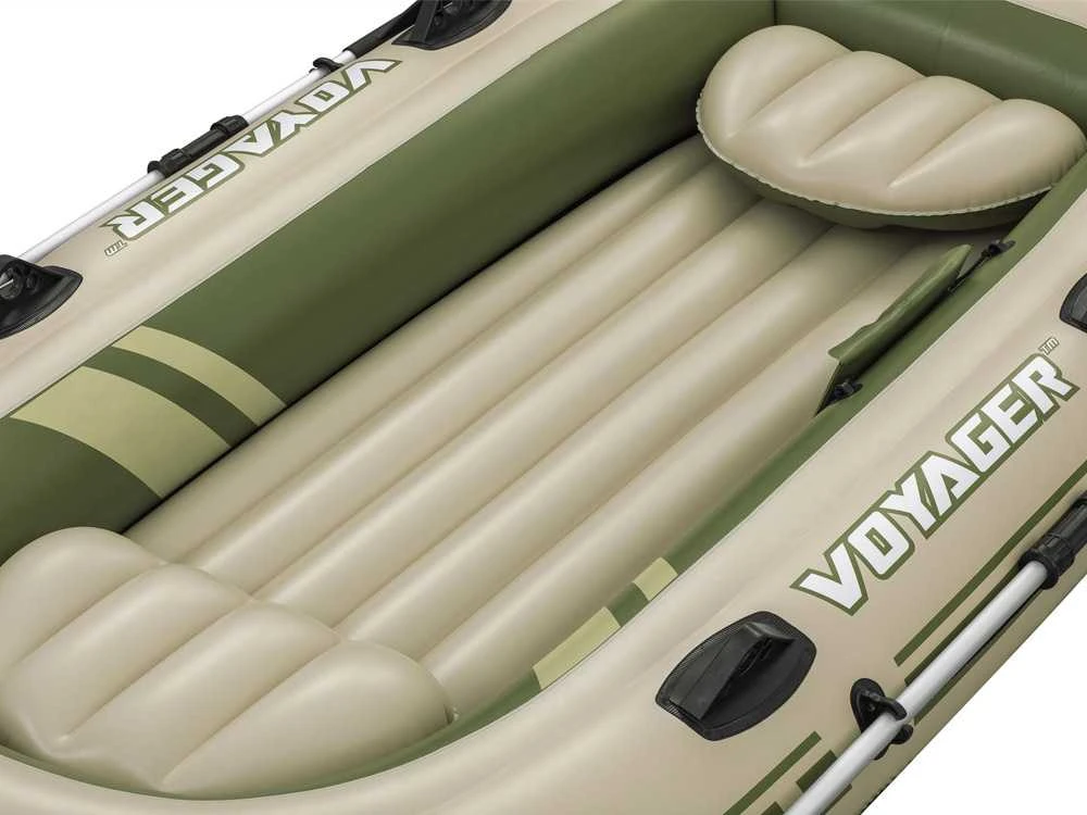 Bestway pripučiamas pontonas + irklai 294 x 137 cm Voyager X3 plaustų rinkinys 65164