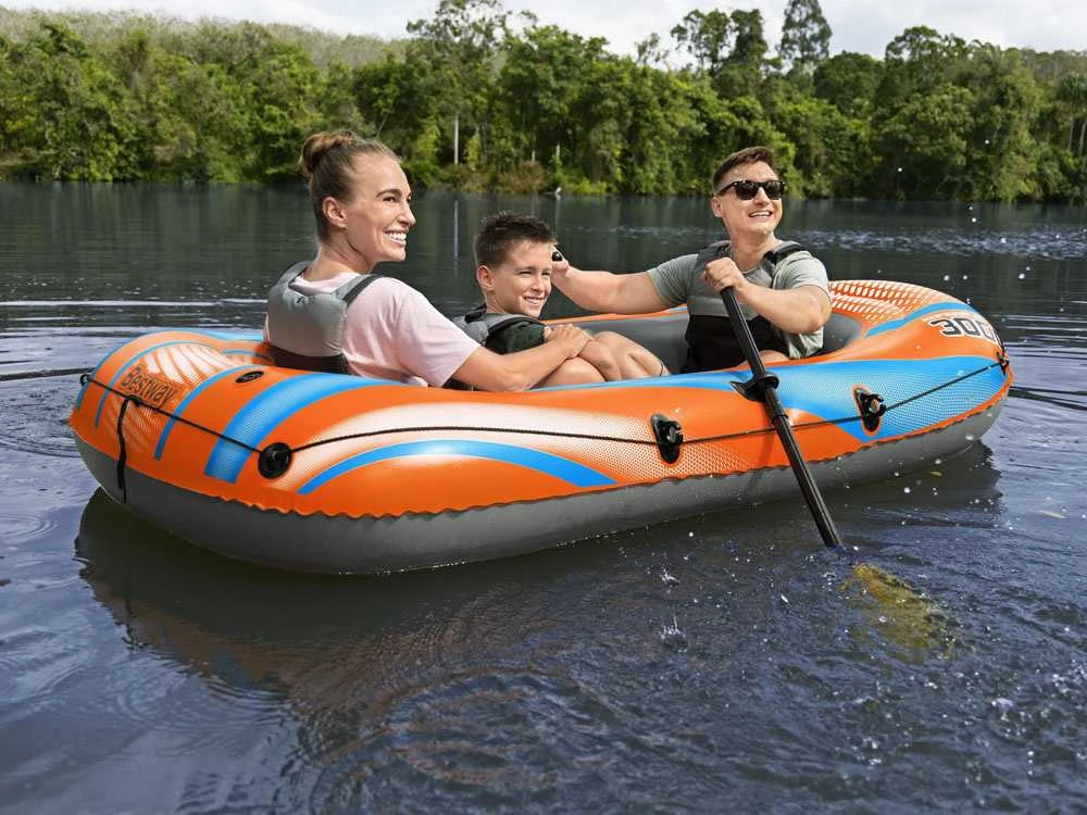 Bestway pripučiamų plaustų rinkinys Kondor Elite 3000 suklijomis ir pompa 61145