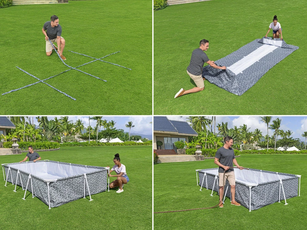 Bestway RĖMO baseinas 366 cm x 201 cm x 66 cm 7in1 561FV