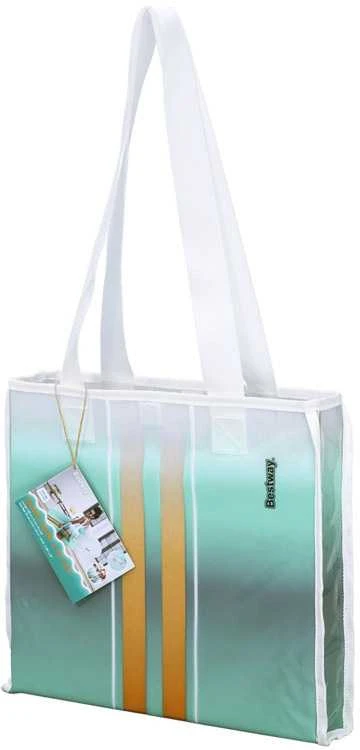 Bestway TAHITI paplūdimio čiužinys su rankenomis 178x56cm + paplūdimio krepšys 42072