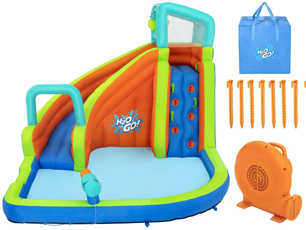 Žaidimų aikštelė Vandens parkas Turbo Splash Mega vandens parkas BESTWAY