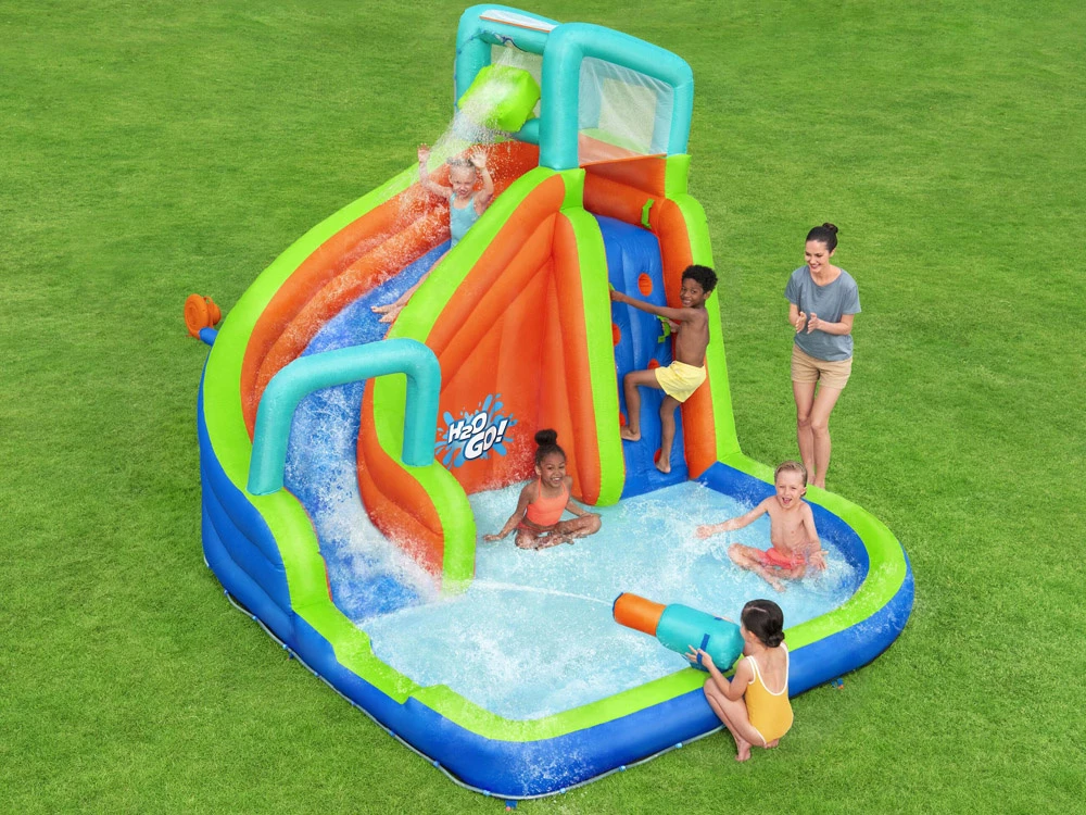 Žaidimų aikštelė Vandens parkas Turbo Splash Mega vandens parkas BESTWAY