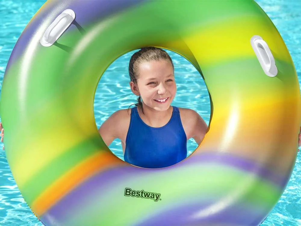 Plaukimo ratas Bestway Rainbow, Ø 119 cm