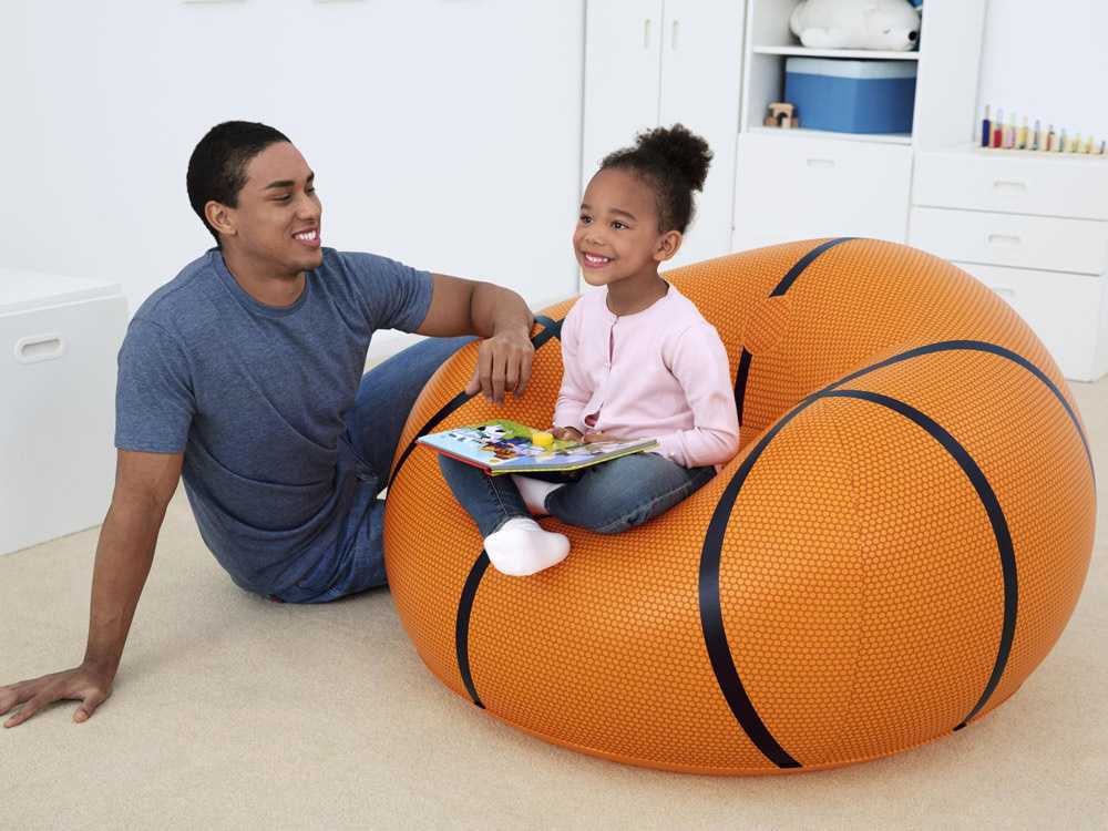 BESTWAY sėdmaišis Basketball, 1.14m x 1.12m x 0.66m, 75103